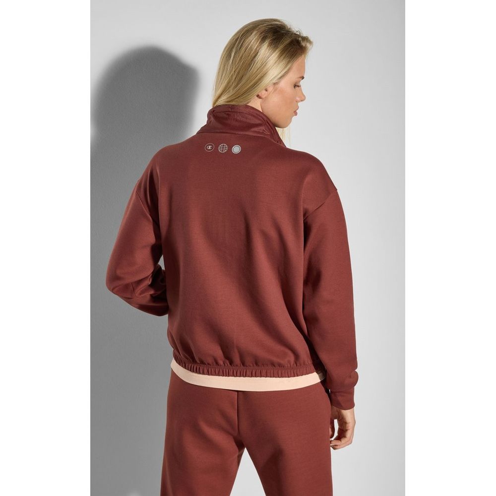 Champion Burgunderfarbener Polyester-Sweatshirt