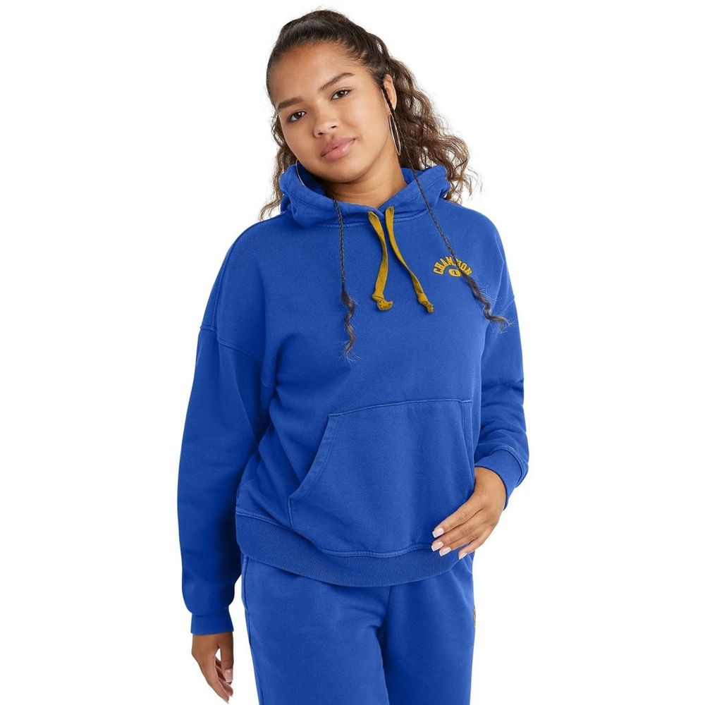 Champion Blauer Baumwoll-Sweatshirt