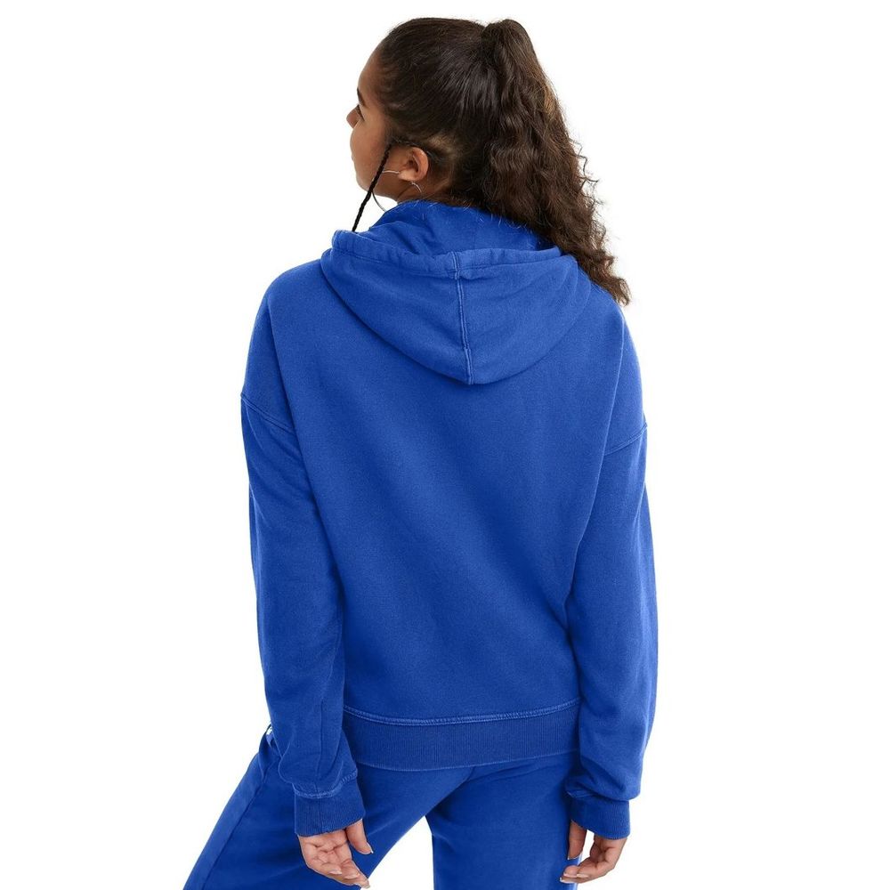 Champion Blauer Baumwoll-Sweatshirt