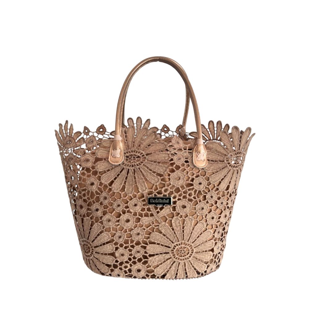 Baldinini Trend Braune PU-Damenhandtasche