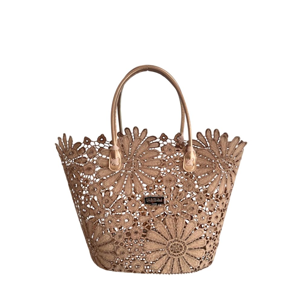Baldinini Trend Braune PU-Damenhandtasche