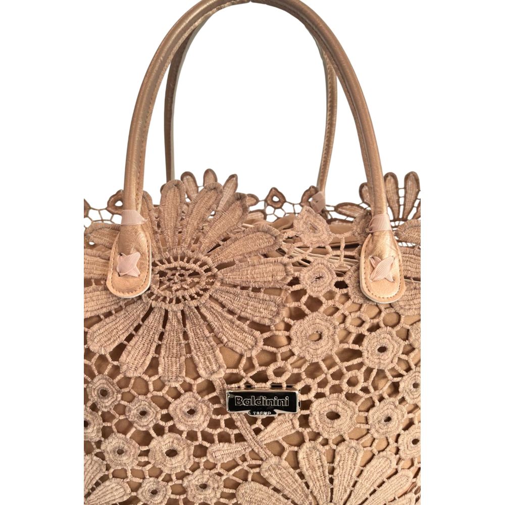 Baldinini Trend Braune PU-Damenhandtasche