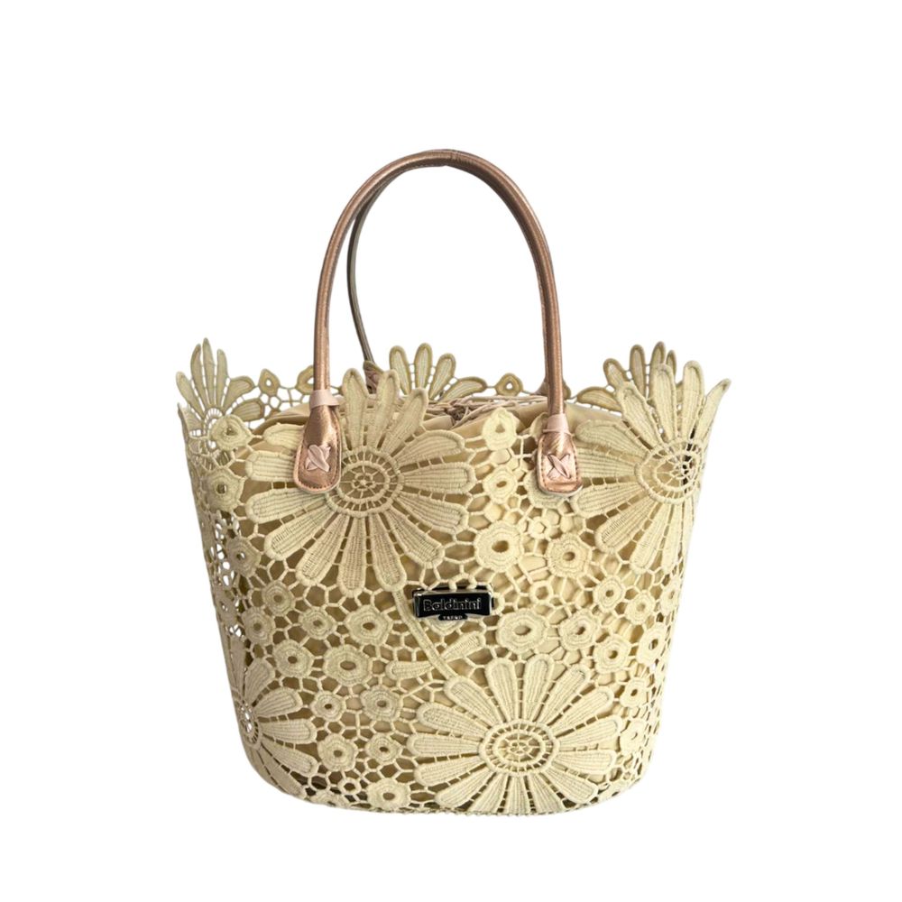 Baldinini Trend Beige PU Women's Handbag
