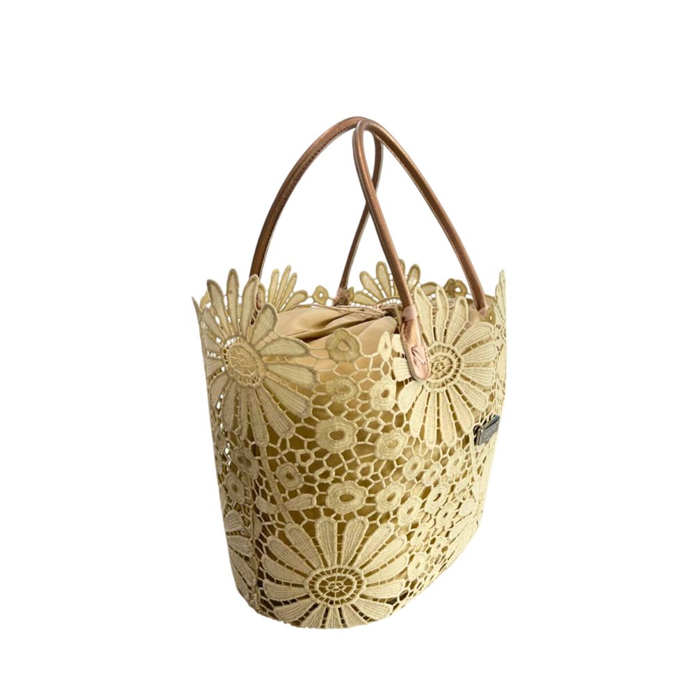 Baldinini Trend Beige PU Women's Handbag