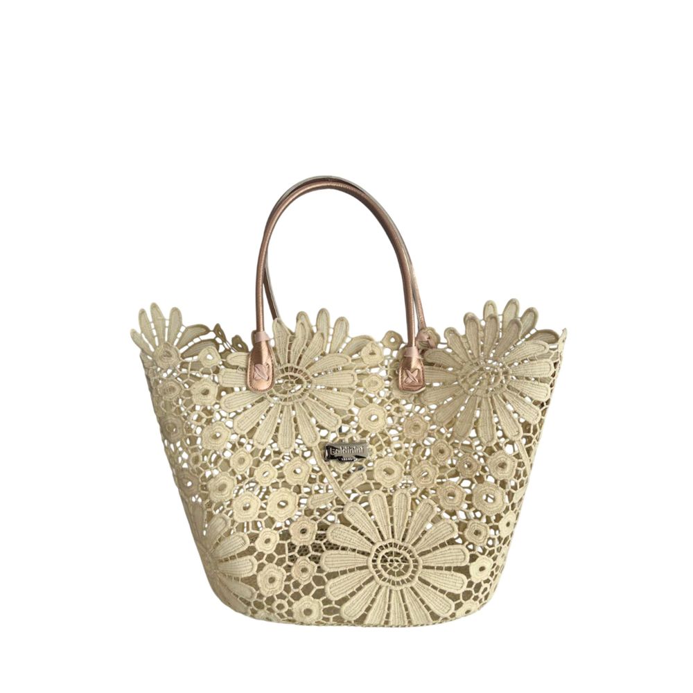 Baldinini Trend Beige PU Women's Handbag