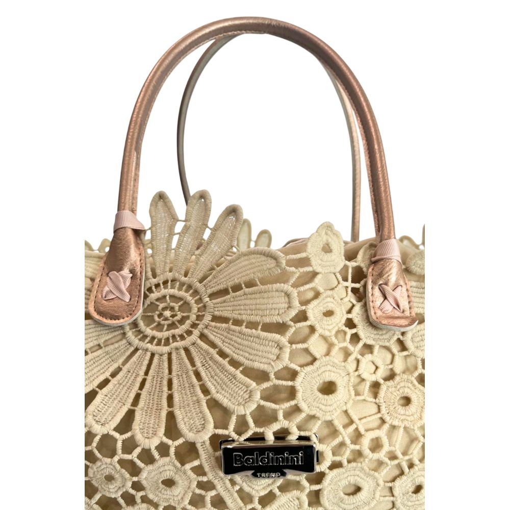 Baldinini Trend Beige PU Women's Handbag