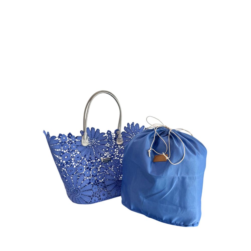 Baldinini Trend Blaue PU-Damenhandtasche