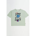 Champion Graues Baumwoll-T-Shirt