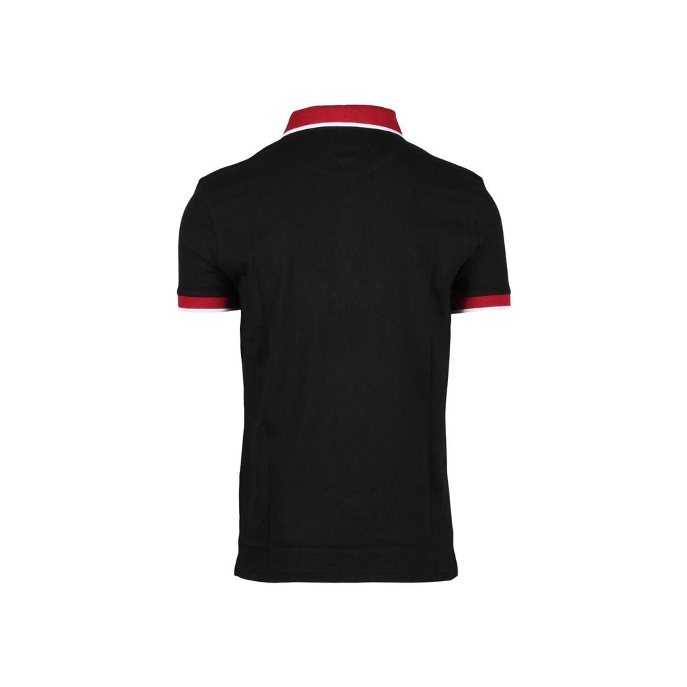 North Sails Schwarzes Baumwoll-Poloshirt