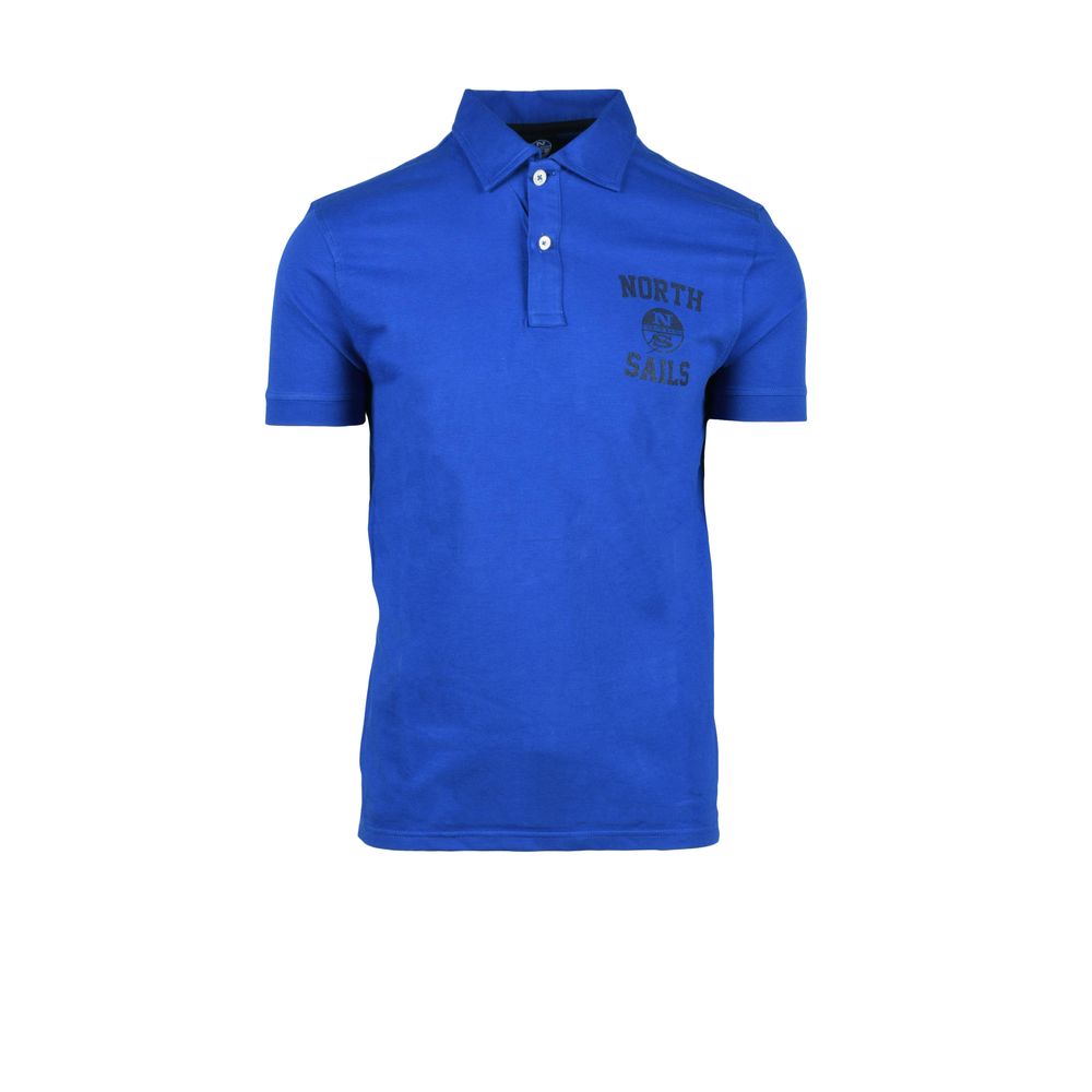 North Sails Blaues Baumwoll-Polohemd