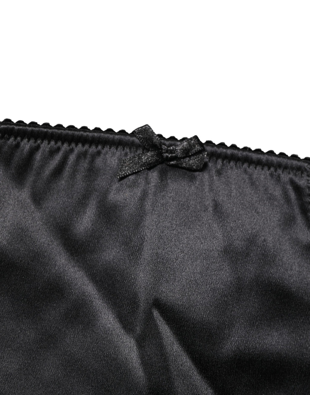 Dolce & Gabbana Schwarzer Seiden-Mix Taillien-Slip-Body