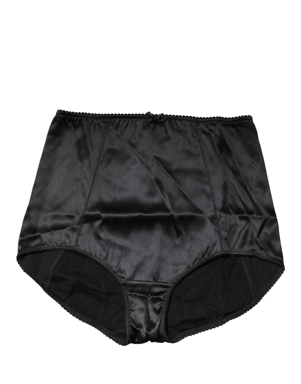 Dolce & Gabbana Schwarzer Seiden-Mix Taillien-Slip-Body