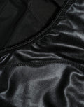 Dolce & Gabbana Schwarzer Seiden-Mix Taillien-Slip-Body
