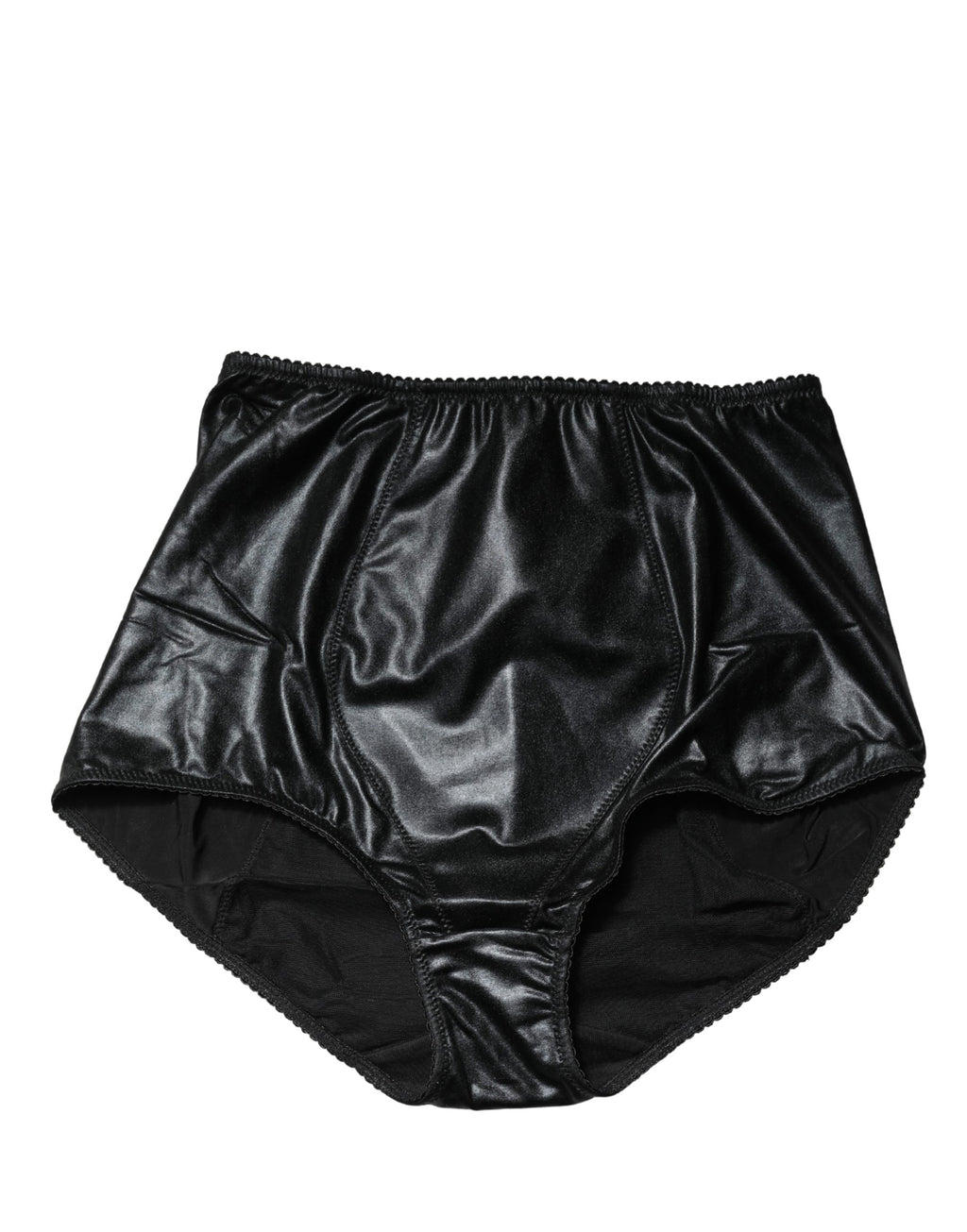 Dolce & Gabbana Schwarzer Seiden-Mix Taillien-Slip-Body