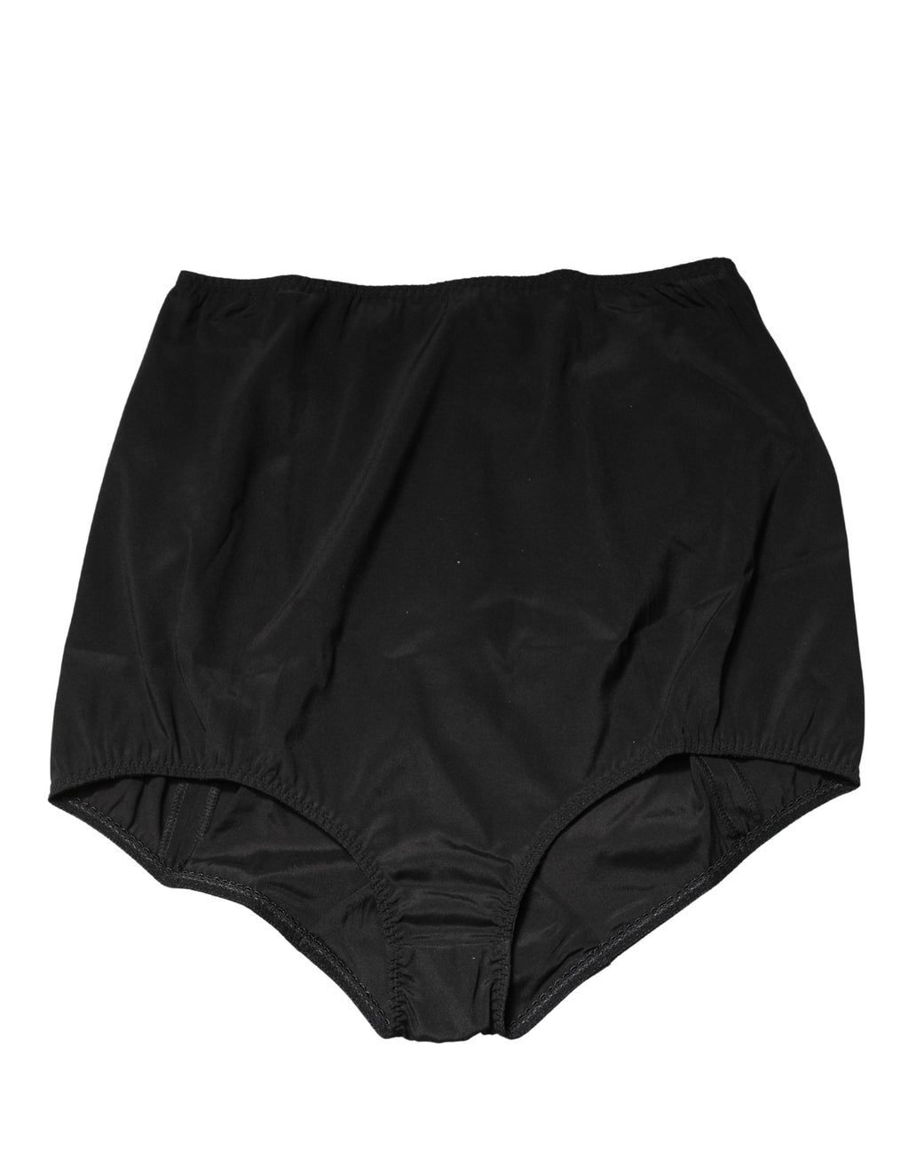 Dolce & Gabbana Schwarzer Seiden-Mix Taillien-Slip-Body