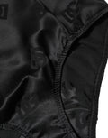 Dolce & Gabbana Schwarzer Seiden-Mix Taillien-Slip-Body