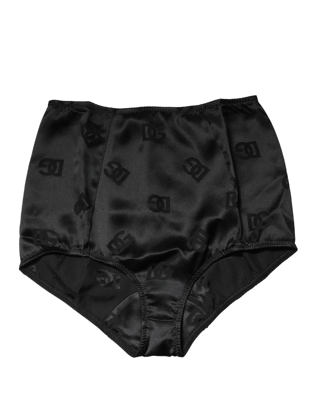 Dolce & Gabbana Schwarzer Seiden-Mix Taillien-Slip-Body