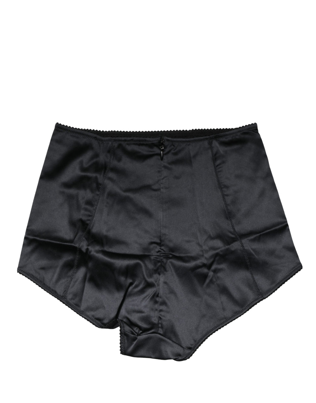 Dolce & Gabbana Schwarzer Seiden-Mix Taillien-Slip-Body