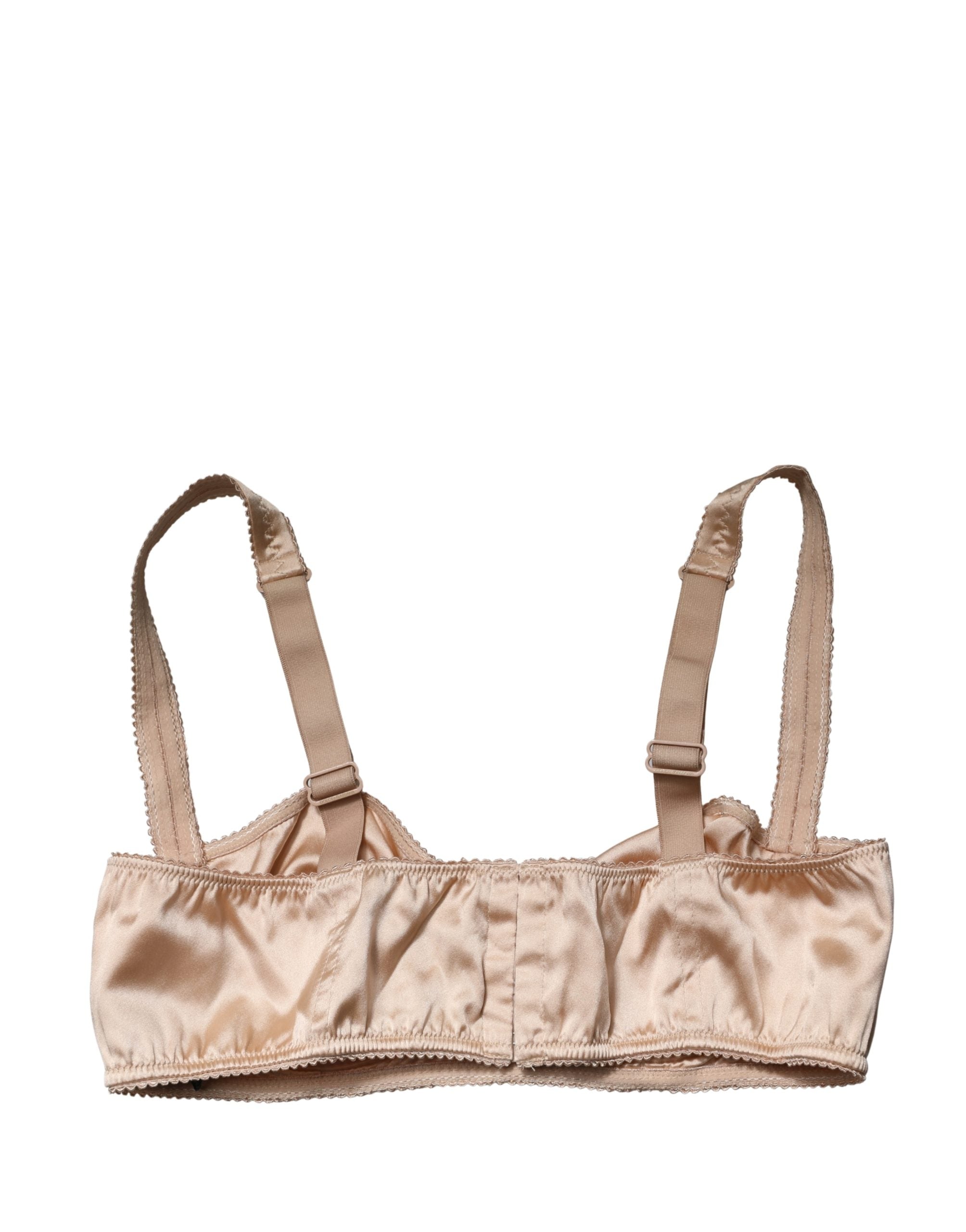 Dolce & Gabbana Beige Halbgepolsterter Bügel-Balkonett-BH