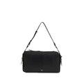 PINKO Black Bos Taurus Calfskin Shoulder Bag