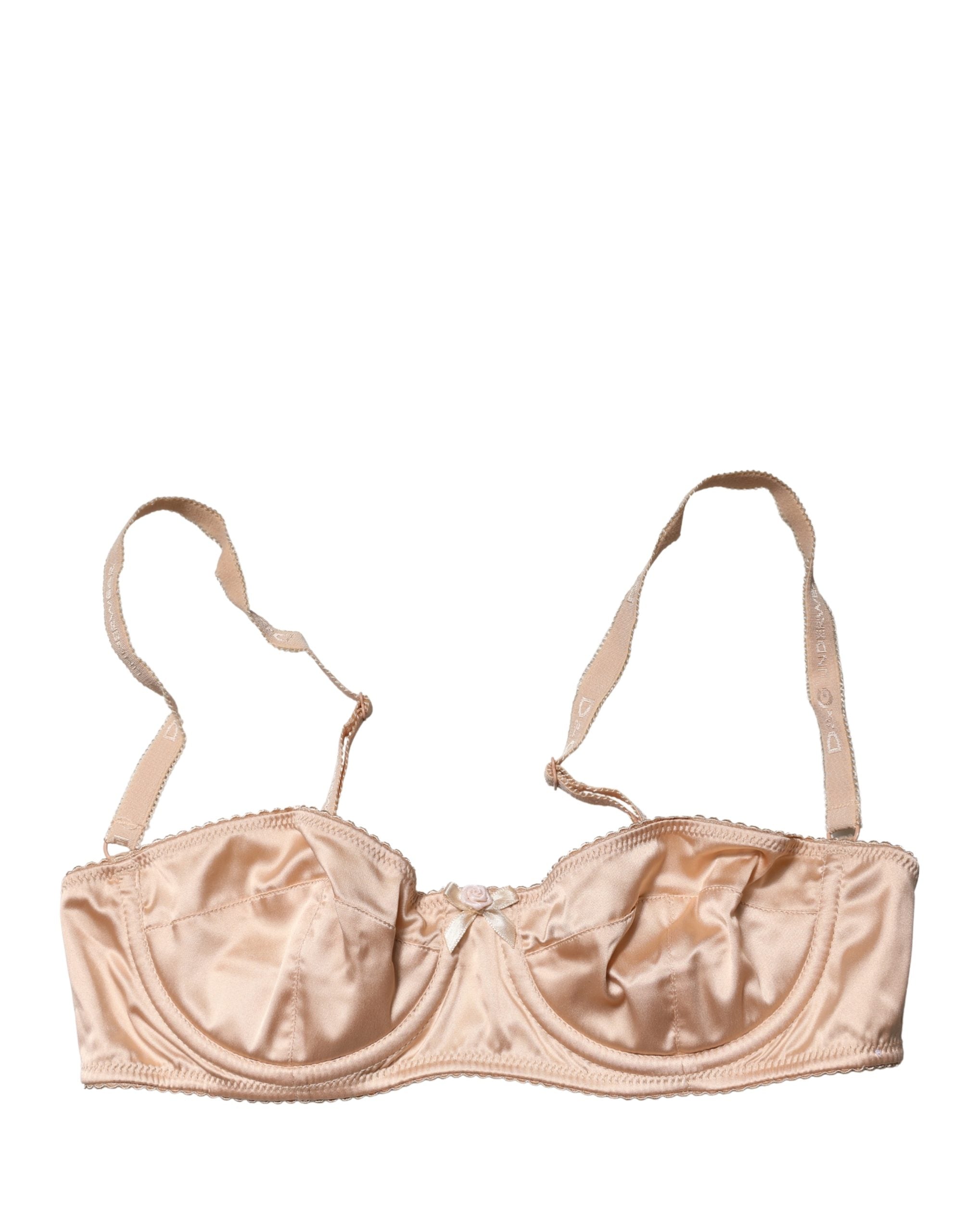 Dolce & Gabbana Beige Halbgepolsterter Bügel-Balkonett-BH