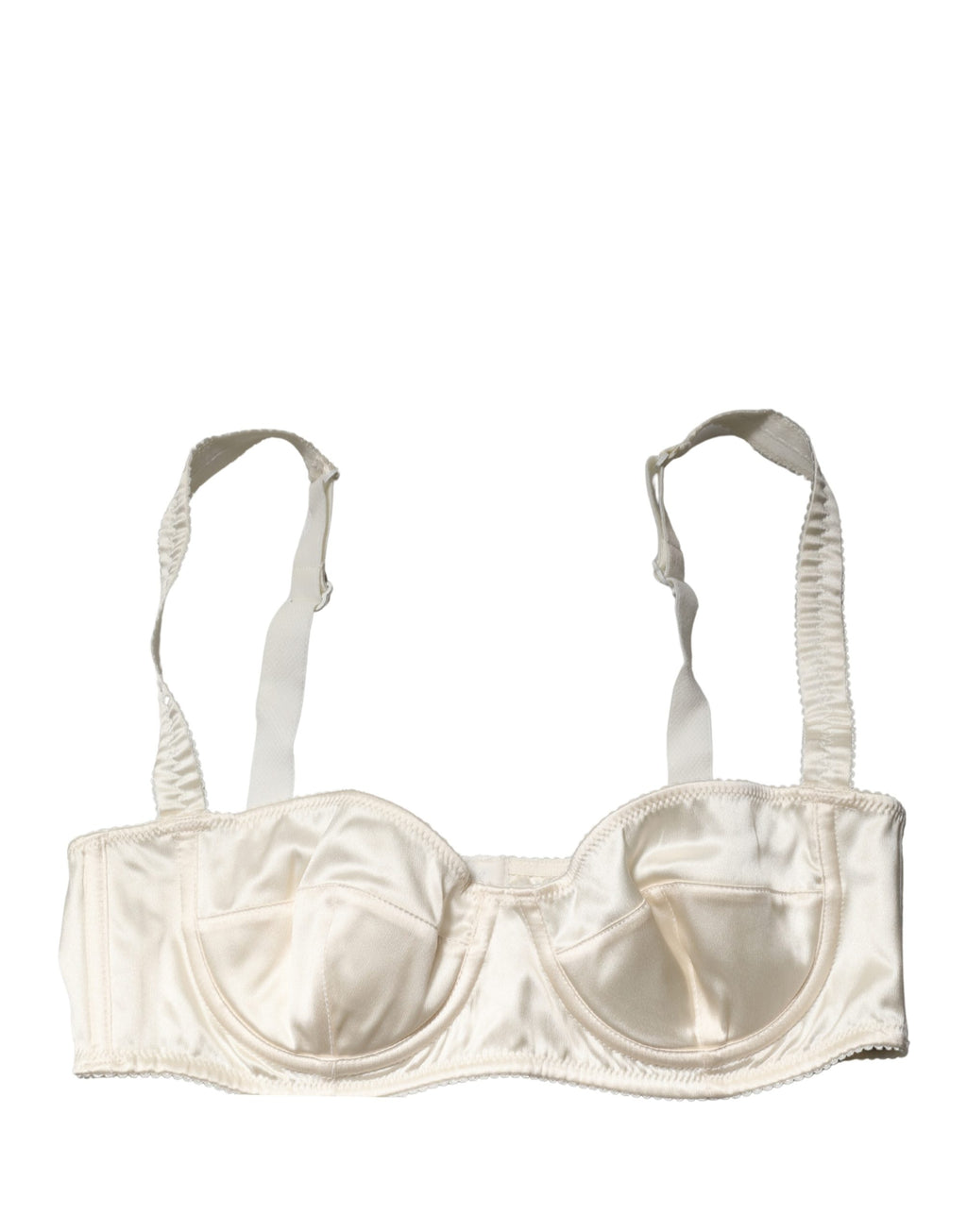 Dolce & Gabbana Off White Semi-Pad Bügel-Balkonett-BH Unterwäsche