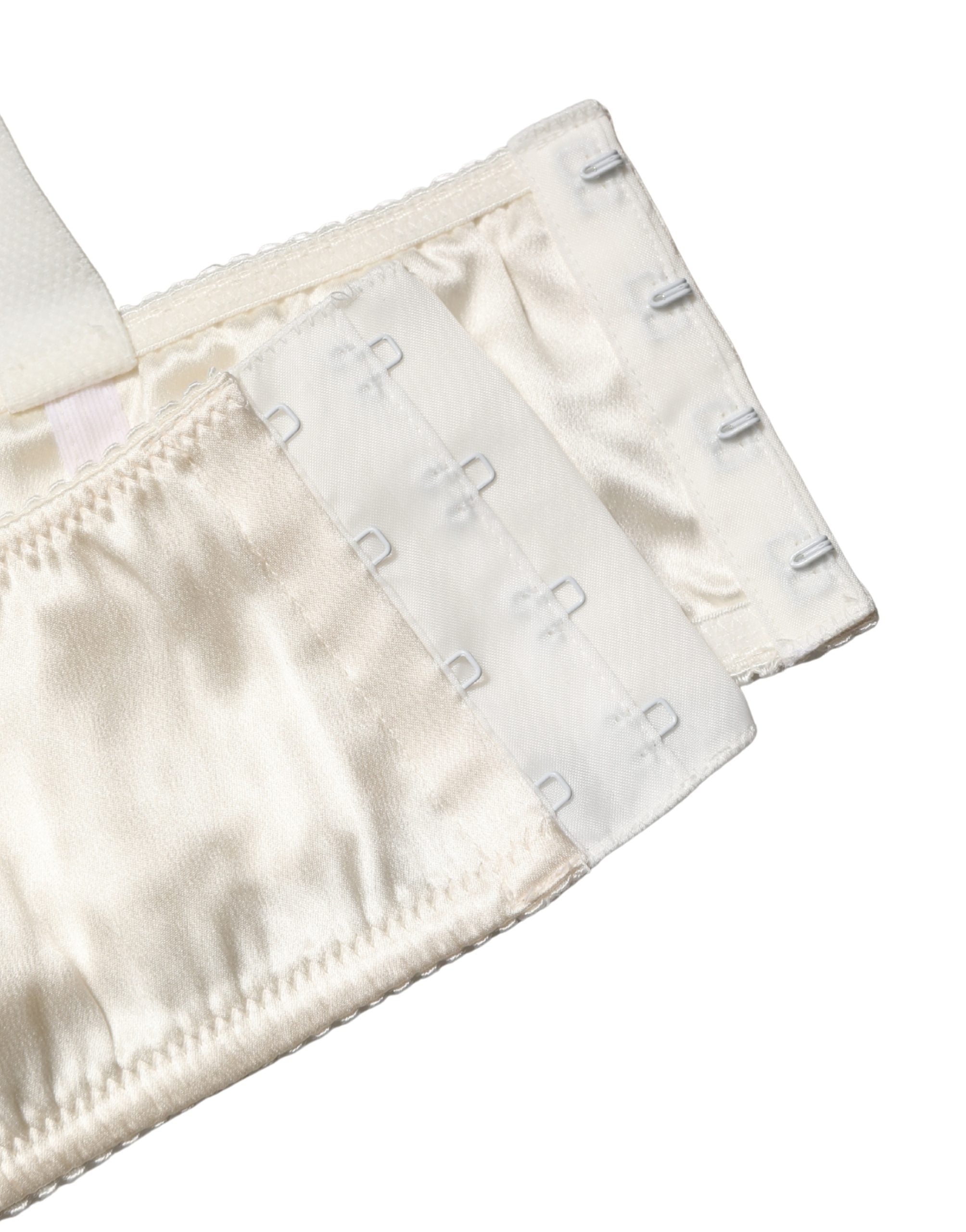 Dolce & Gabbana Off White Semi-Pad Bügel-Balkonett-BH Unterwäsche