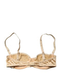 Dolce & Gabbana Beige Halbgepolsterter Bügel-Balkonett-BH