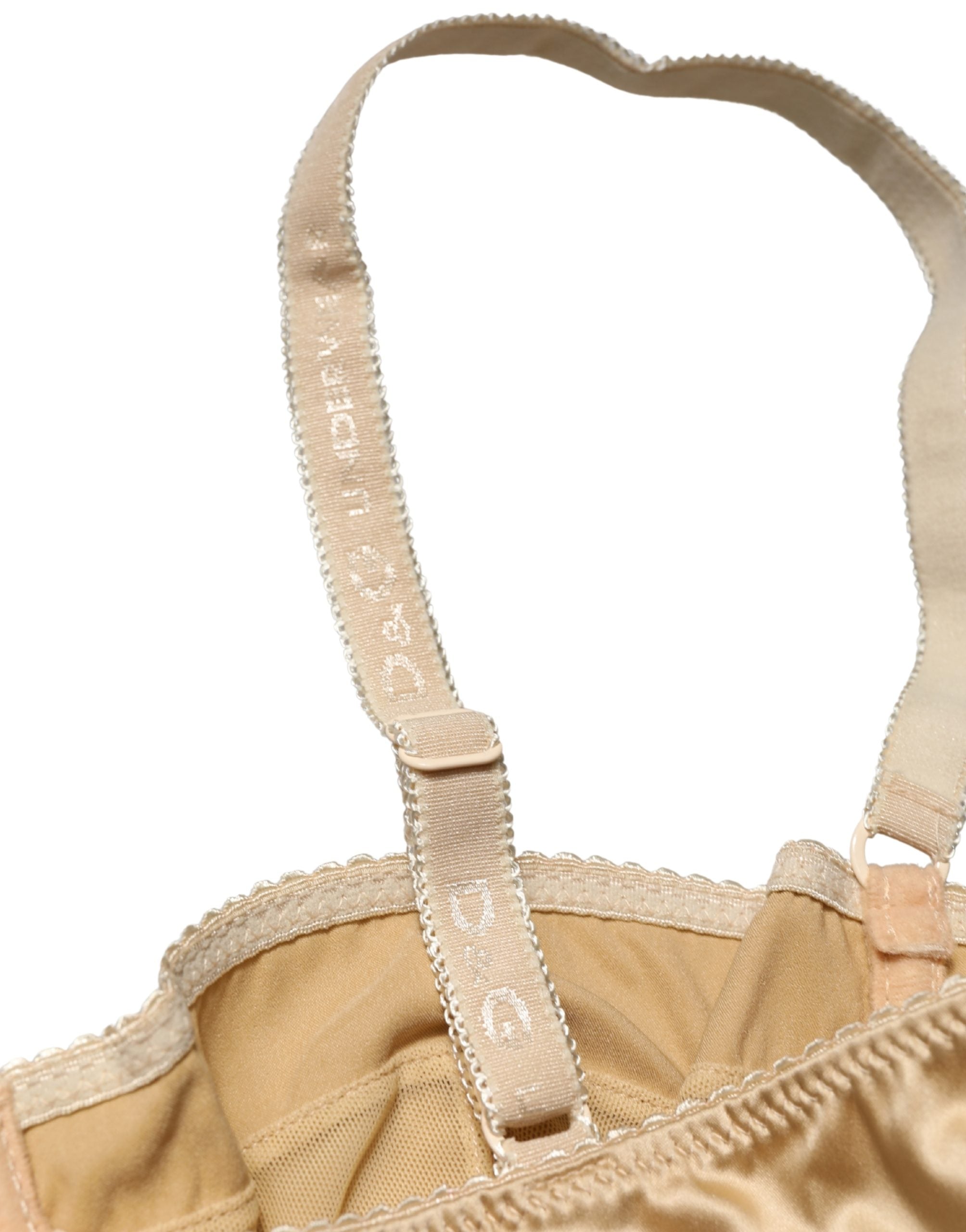Dolce & Gabbana Beige Halbgepolsterter Bügel-Balkonett-BH