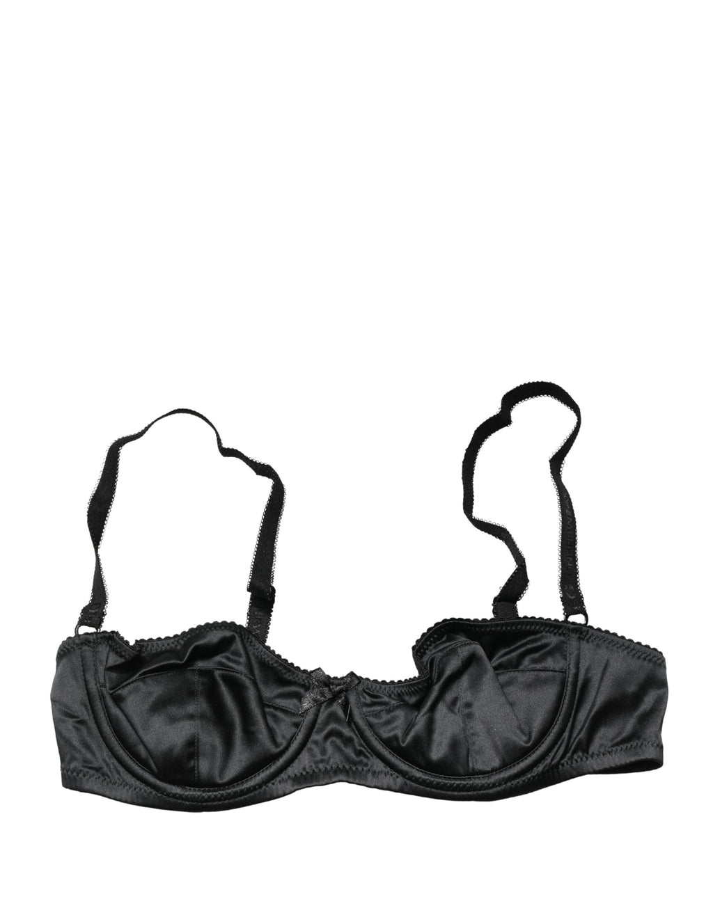 Dolce & Gabbana Schwarzer Halb-Wattierter Bügel-Balkonette-BH Unterwäsche