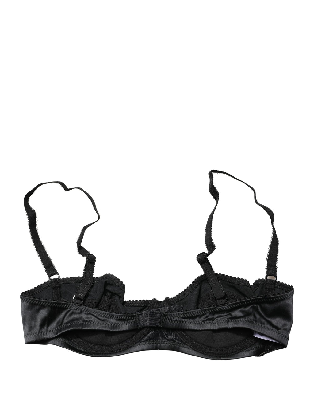 Dolce & Gabbana Schwarzer Halb-Wattierter Bügel-Balkonette-BH Unterwäsche