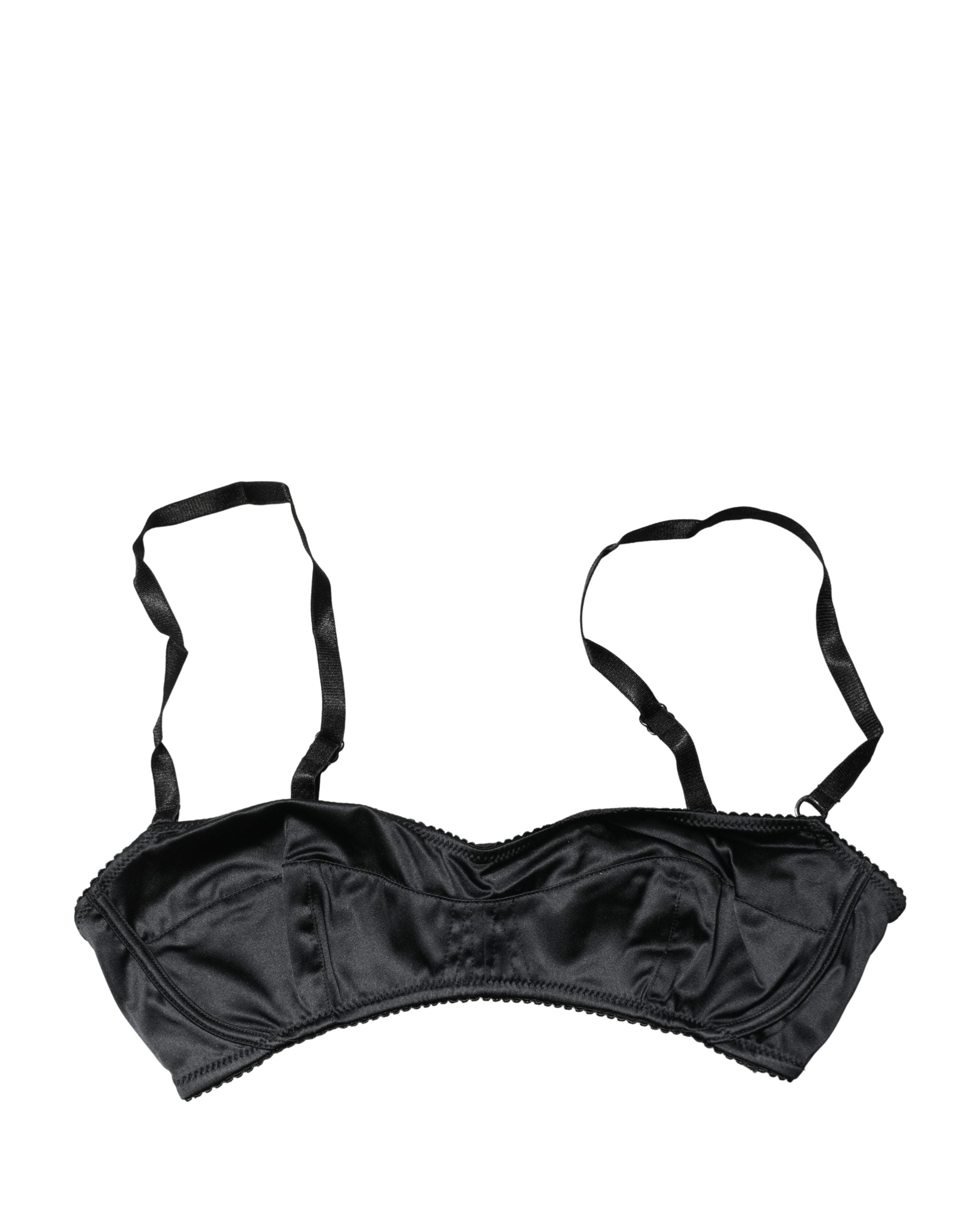 Dolce & Gabbana Black Half-Padded Underwired Balconette Bra Underwear