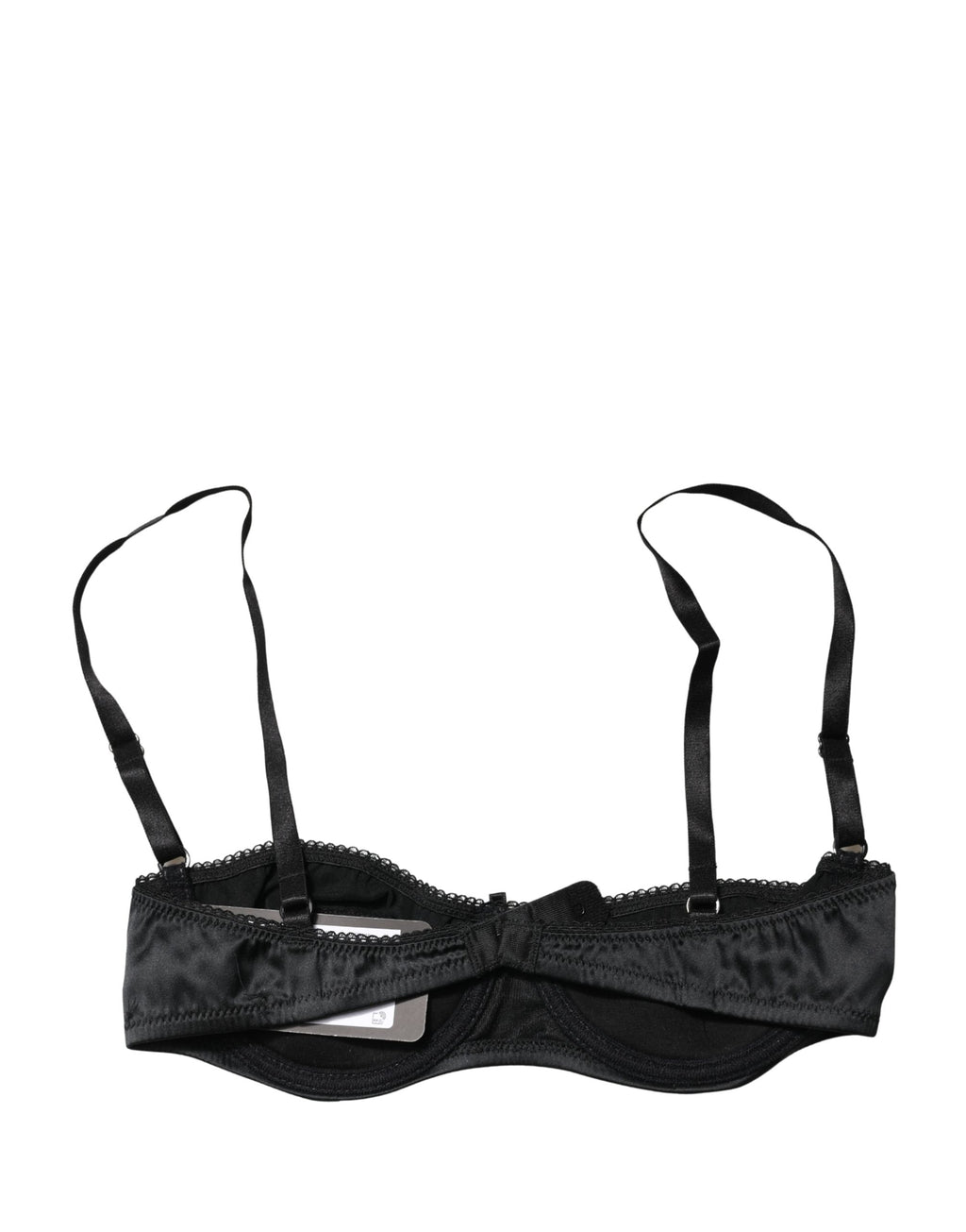 Dolce & Gabbana Schwarzer Halb-Wattierter Bügel-Balkonette-BH Unterwäsche