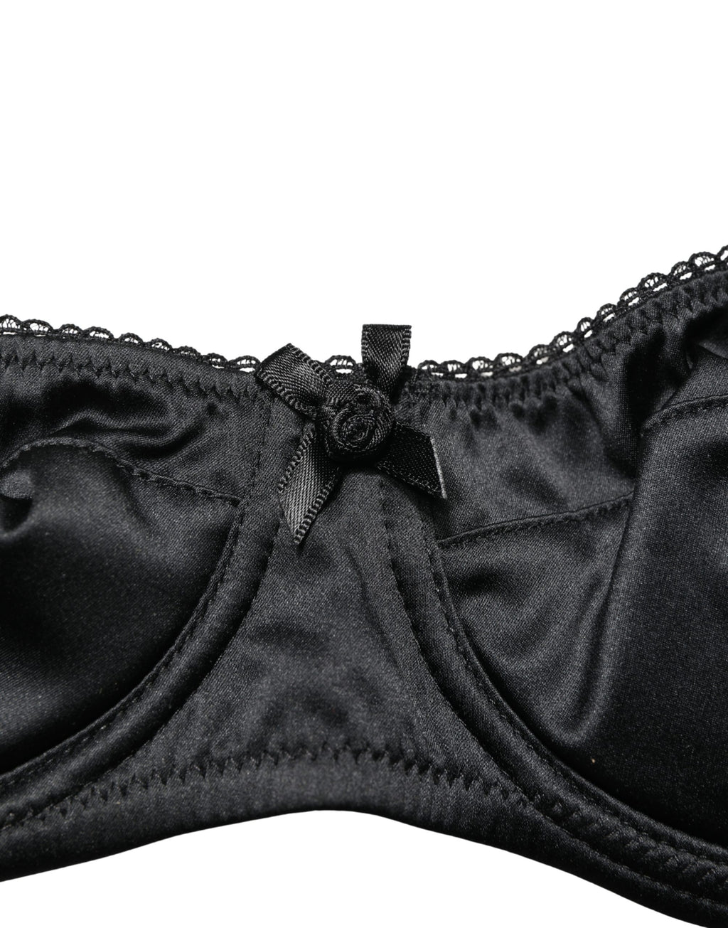 Dolce & Gabbana Schwarzer Halb-Wattierter Bügel-Balkonette-BH Unterwäsche