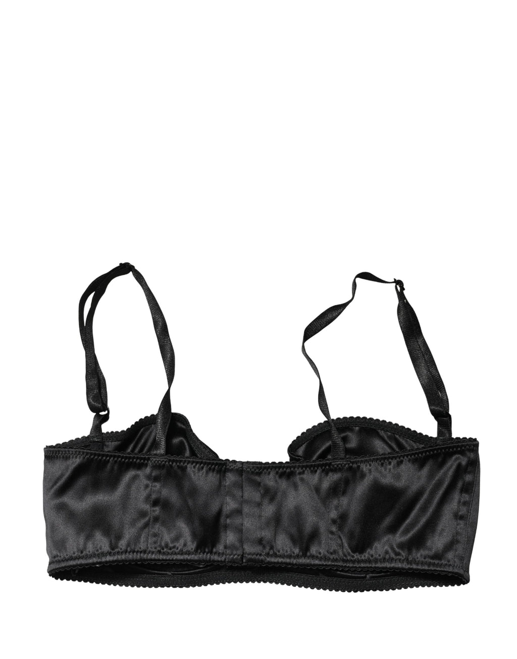 Dolce & Gabbana Schwarzer Halb-Wattierter Bügel-Balkonette-BH Unterwäsche