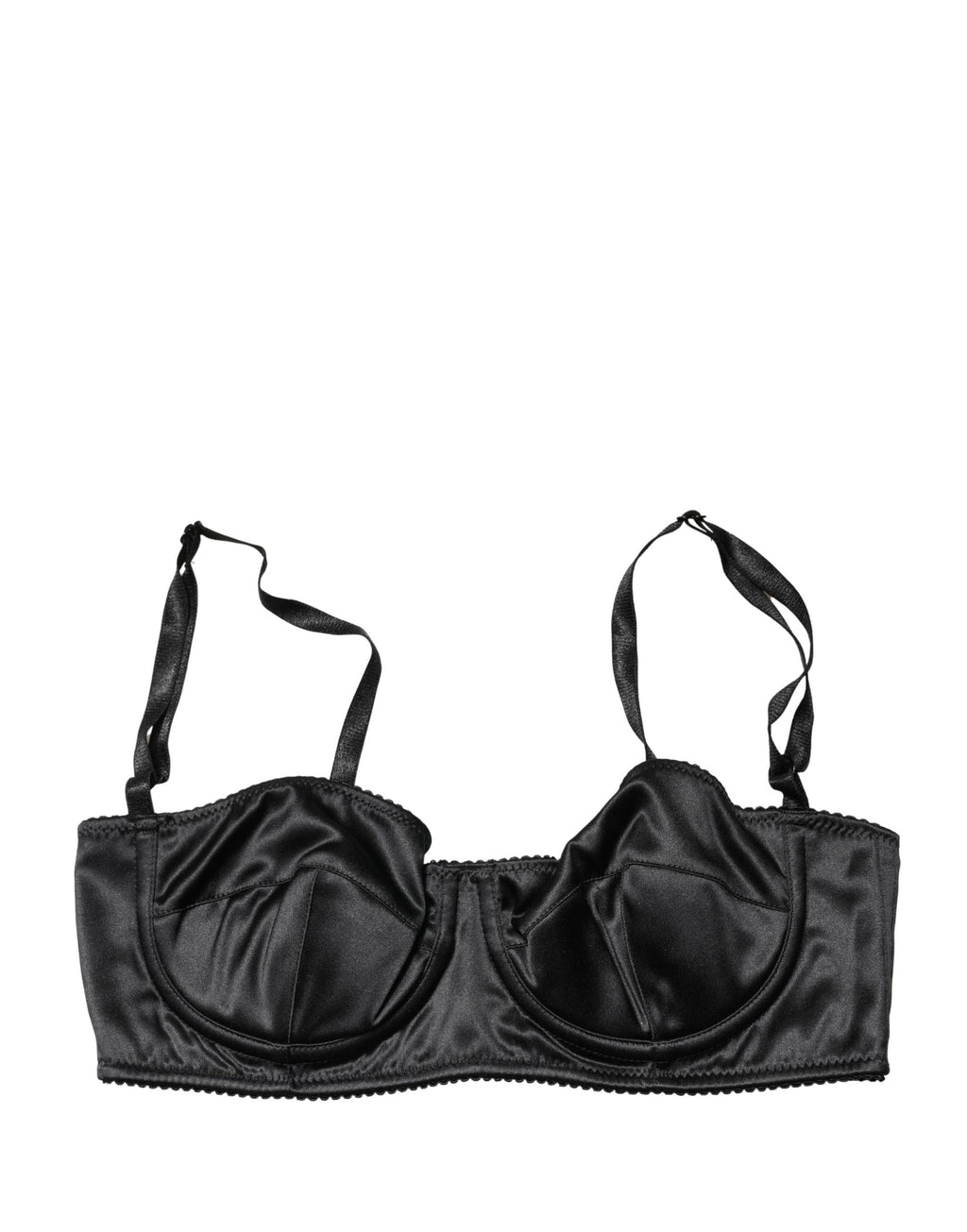 Dolce & Gabbana Schwarzer Halb-Wattierter Bügel-Balkonette-BH Unterwäsche