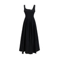 Max Mara Schwarzes Baumwoll-Freizeitkleid