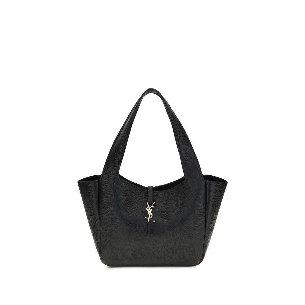 Saint Laurent Schwarze Schultertasche aus anderen Fasern