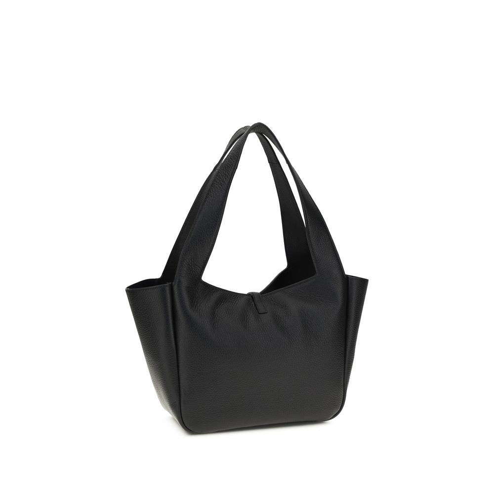 Saint Laurent Schwarze Schultertasche aus anderen Fasern