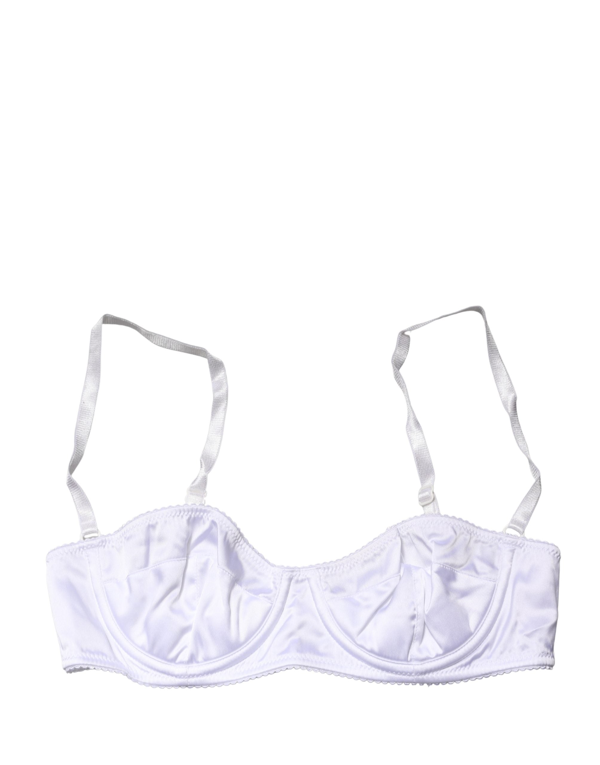 Dolce & Gabbana Weißer Halb-Wattierter Bügel-Balkonette-BH