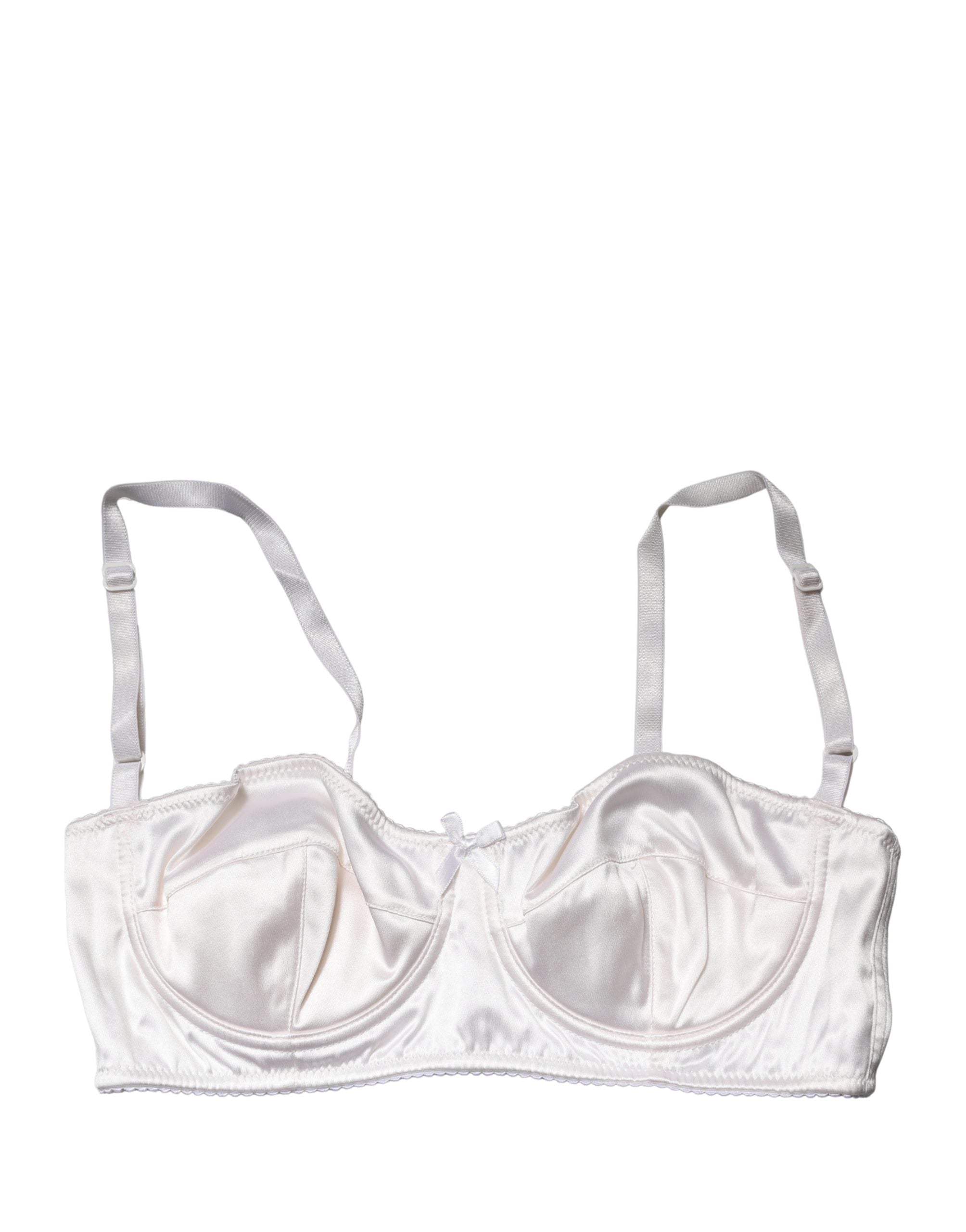 Dolce & Gabbana Weißer Halb-Wattierter Bügel-Balkonette-BH