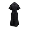 Ella Schwarzes Baumwoll-Freizeitkleid