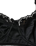 Dolce & Gabbana Schwarzer Halb-Wattierter Bügel-Balkonette-BH Unterwäsche