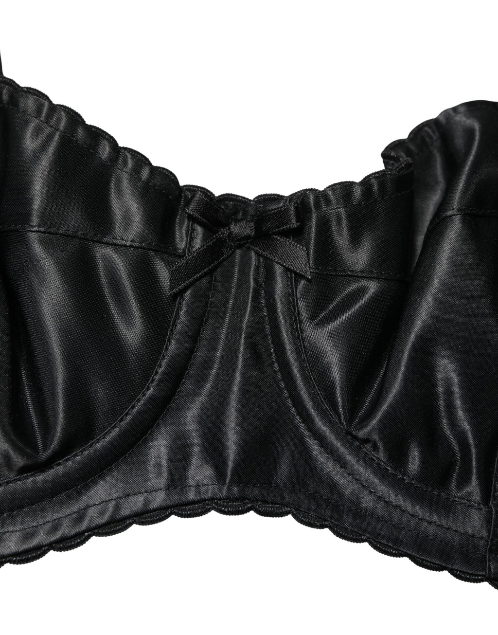 Dolce & Gabbana Schwarzer Halb-Wattierter Bügel-Balkonette-BH Unterwäsche