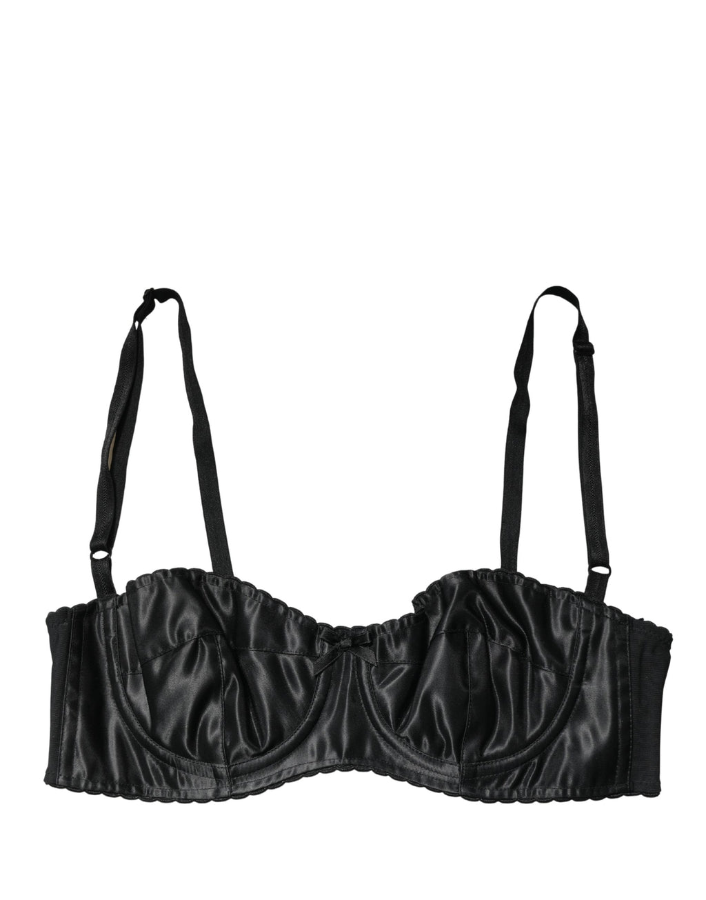 Dolce & Gabbana Schwarzer Halb-Wattierter Bügel-Balkonette-BH Unterwäsche