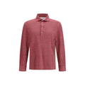 Brunello Cucinelli Mehrfarbiges Poloshirt aus Leinen