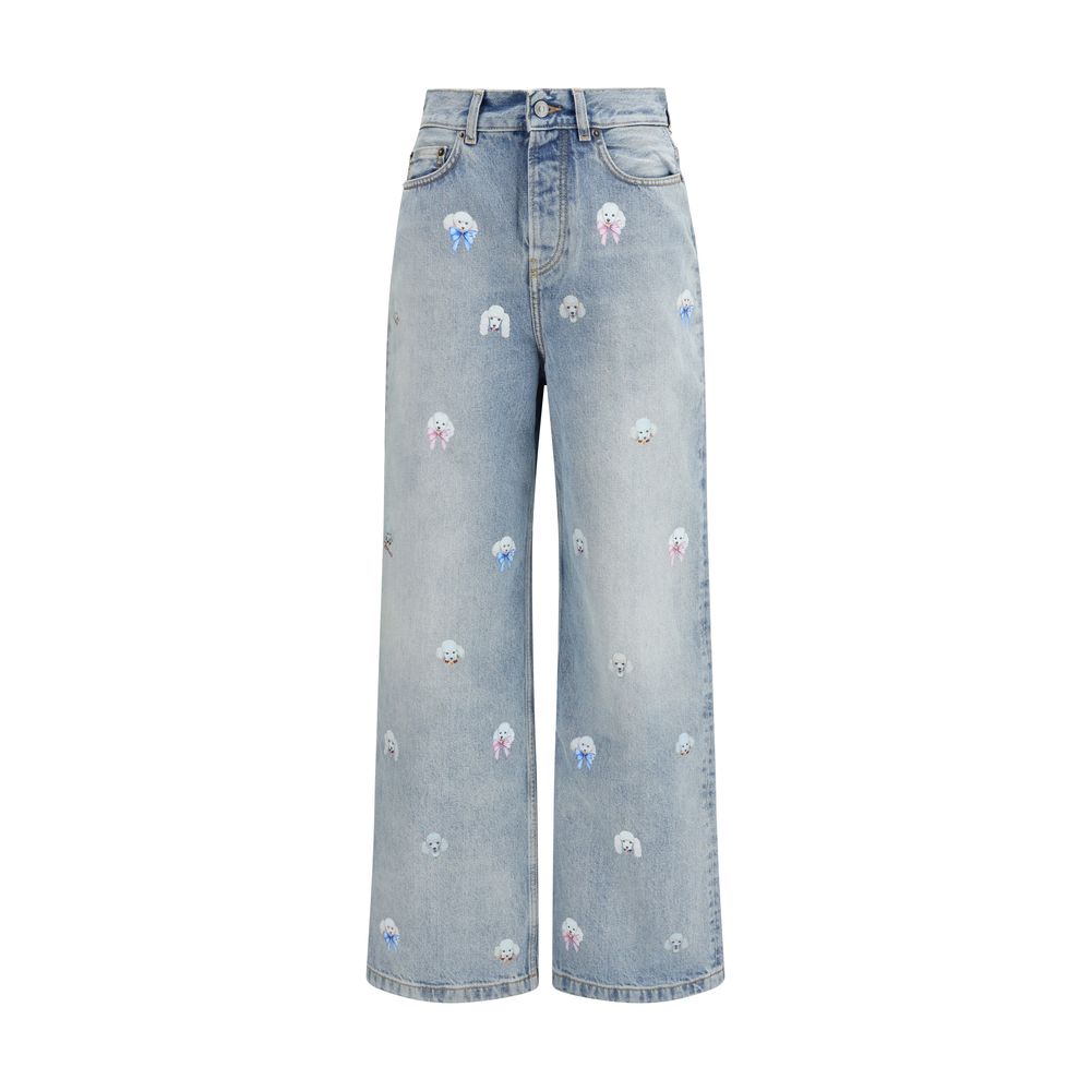 Fiorucci Blaue Baumwolljeans im Relaxed Fit