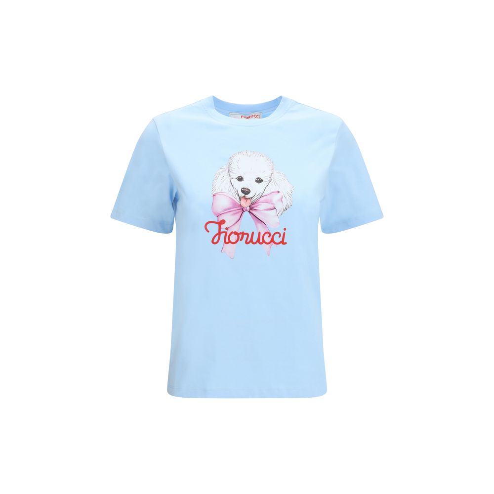 Fiorucci Blaues Baumwoll-T-Shirt
