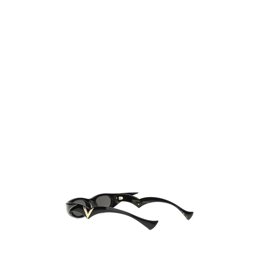 Valentino Garavani Schwarze Sonnenbrille aus Acetat