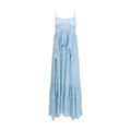 Fiorucci Blaues Viskose-Maxikleid